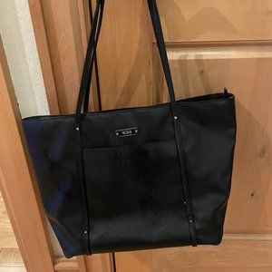 TUMI Travel bag Black leather